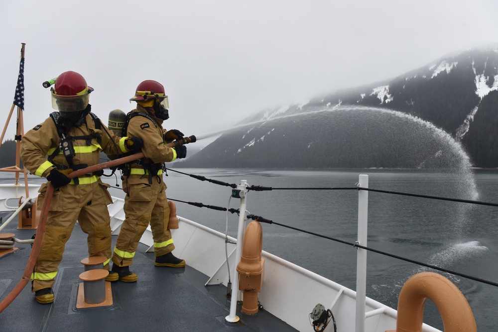 USCGC Anacapa fire training