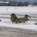 U.S. Army CH-47 Chinook helicopters on the flight line