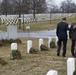 Secretary of Defense Ashton B. Carter visits graves in Section 60 of Arlington National Cemetery