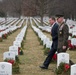 Secretary of Defense Ashton B. Carter visits graves in Section 60 of Arlington National Cemetery