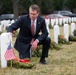 Secretary of Defense Ashton B. Carter visits graves in Section 60 of Arlington National Cemetery