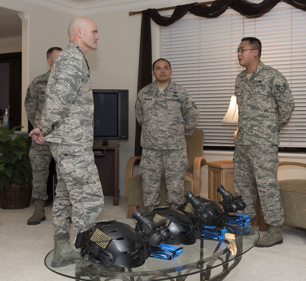 Gen. Carlton D. Everhart Visits Travis AFB