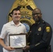Coast Guardsman receives award for helping apprehend car burglar