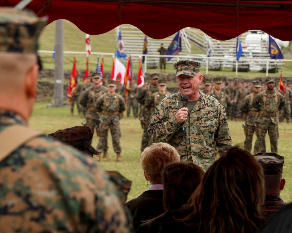 3rd Marine Division Change of Command Ceremony