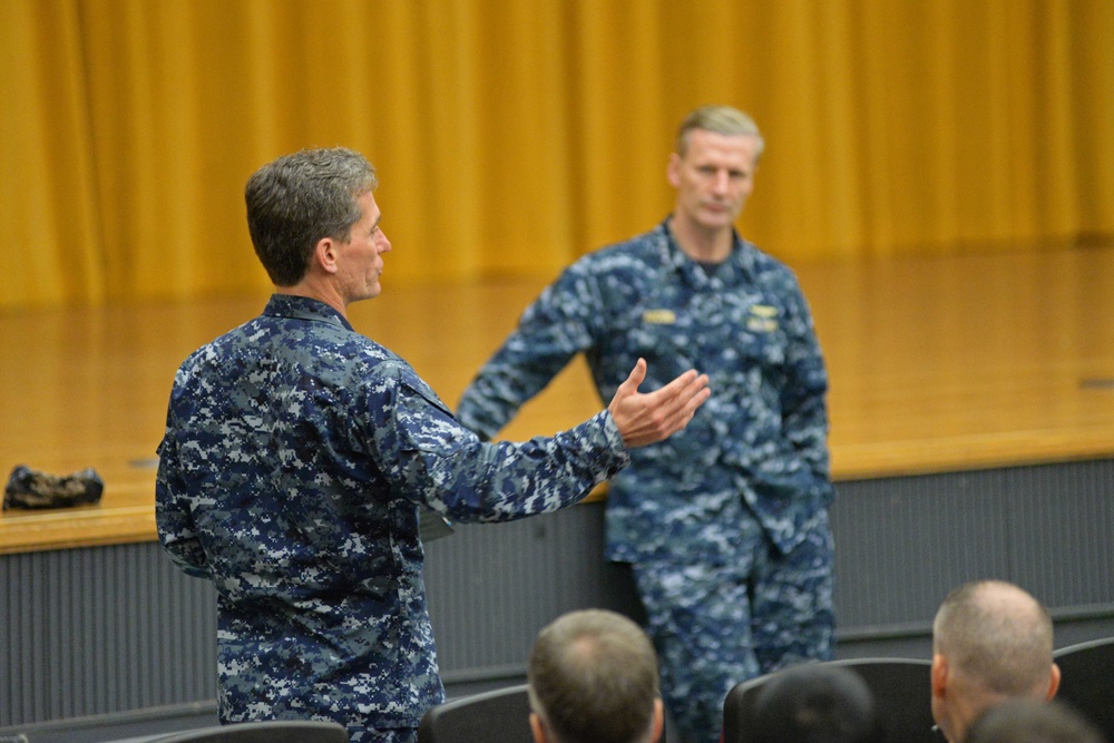 VADM Aucoin All Hands Call - Camp Foster, Okinawa, Japan
