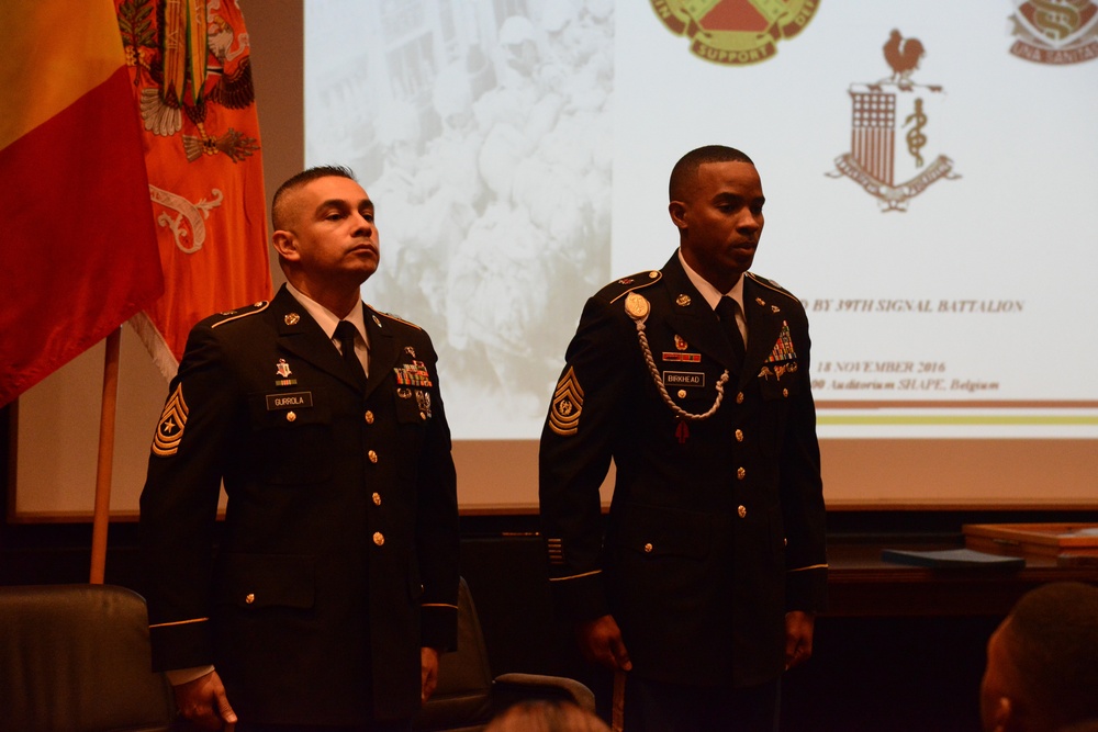 Army Garrison Benelux NCO Induction Ceremony SHAPE Belgium