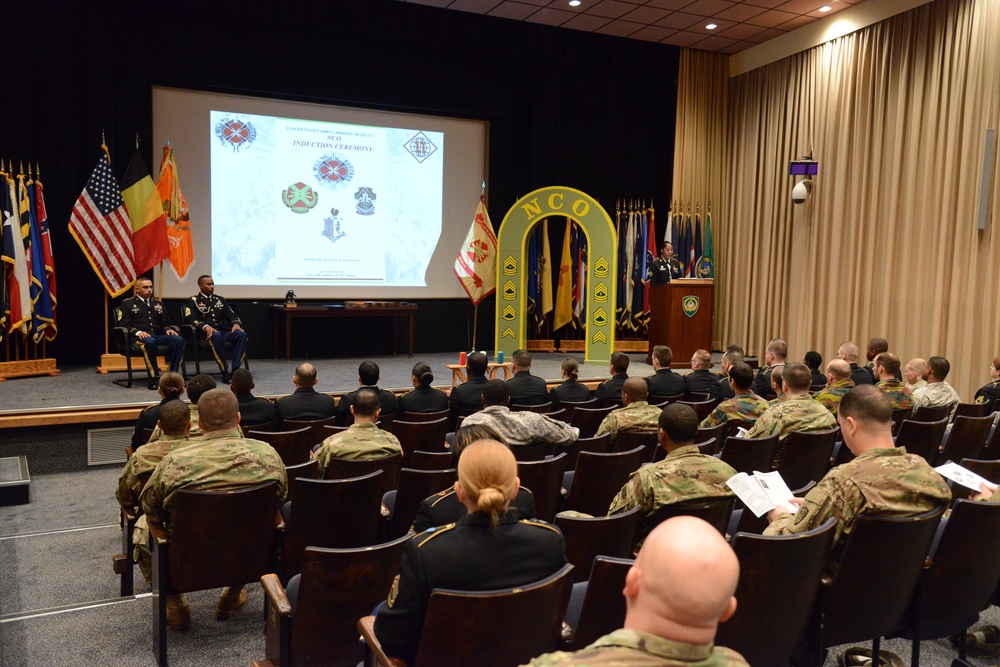 Army Garrison Benelux NCO Induction Ceremony SHAPE Belgium