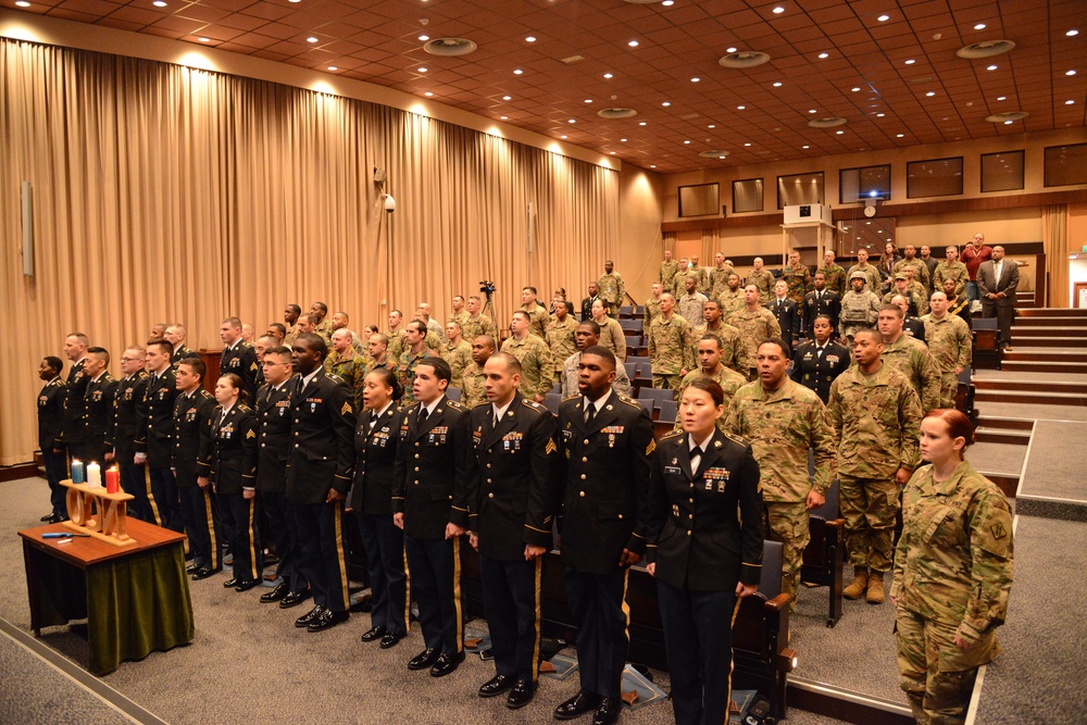 Army Garrison Benelux NCO Induction Ceremony SHAPE Belgium