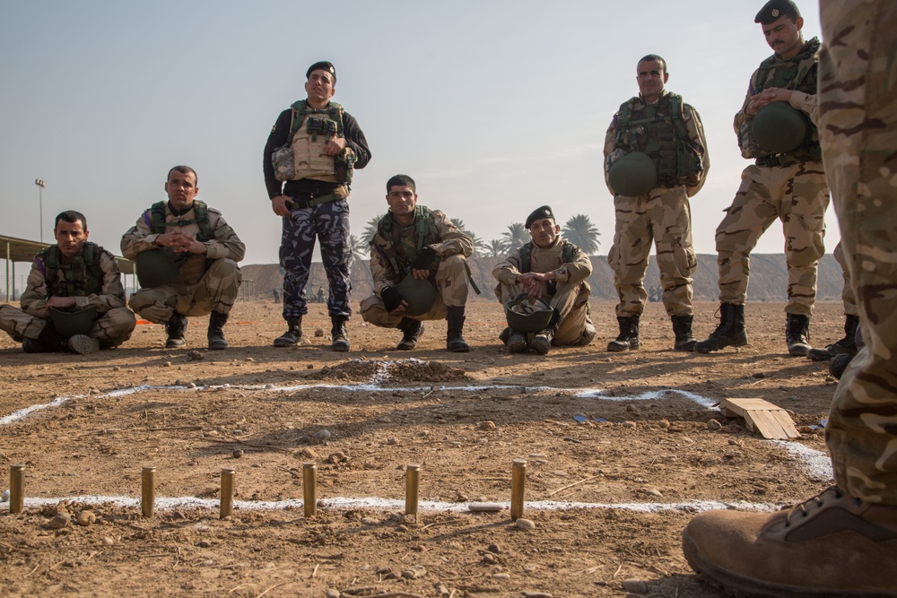 Coalition forces train ISF on improved explosive device detection