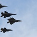 USAF fighter jets practice for inauguration flyover