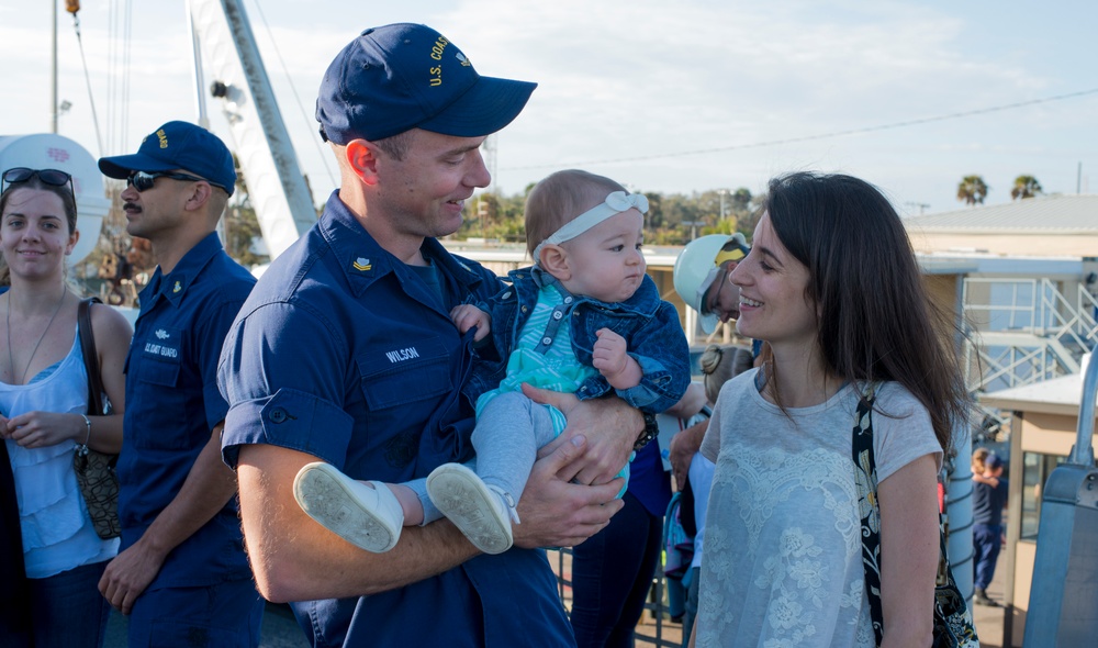 Coast Guard Cutter Valiant returns to homeport following 5-week patrol
