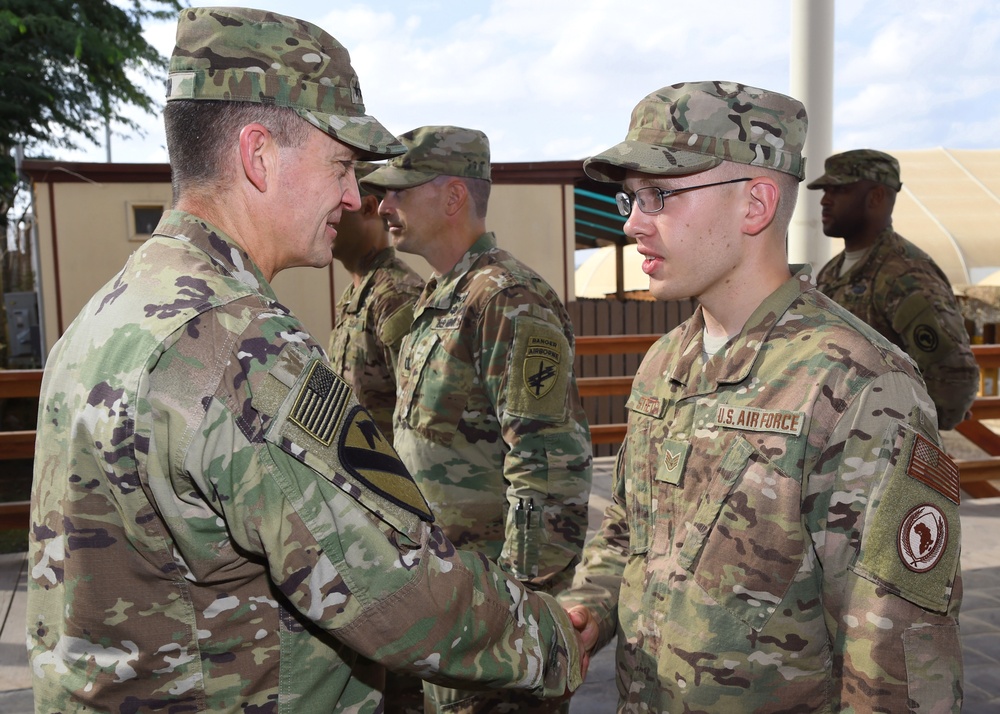 Gen. Daniel Allyn visits Camp Lemonnier, Djibouti