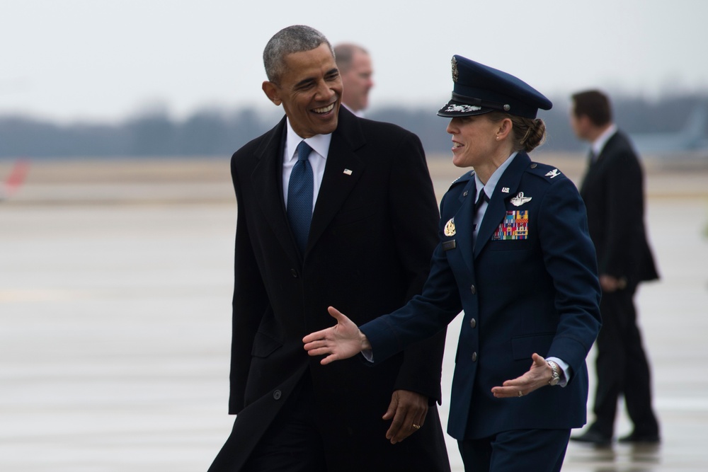 Former President Obama's final departure