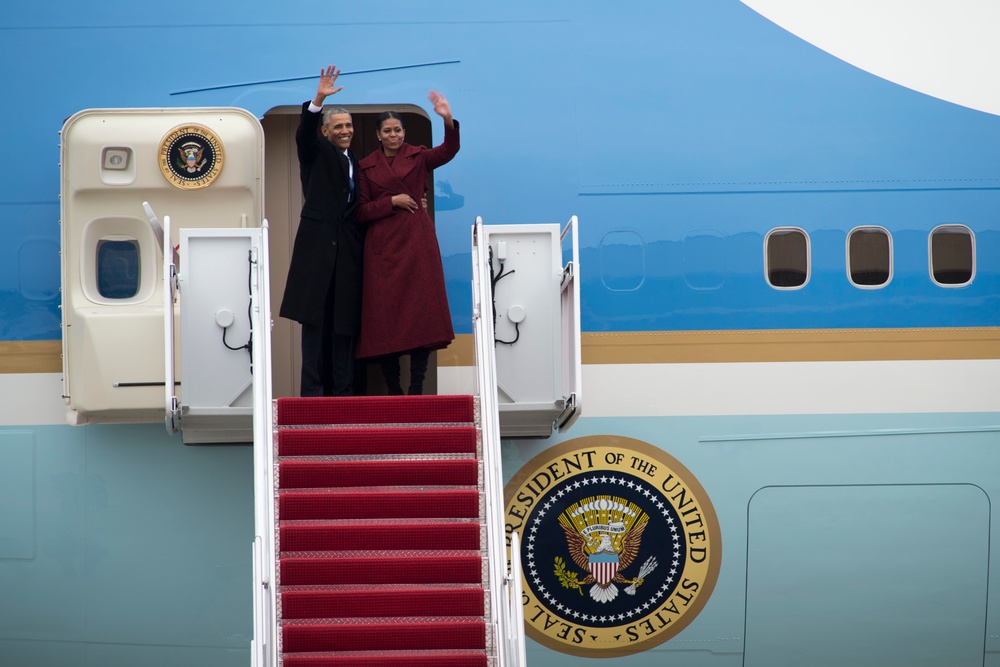 Former President Obama's final departure