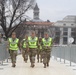 Florida Guard Soldiers Walk Parameter of National Mall