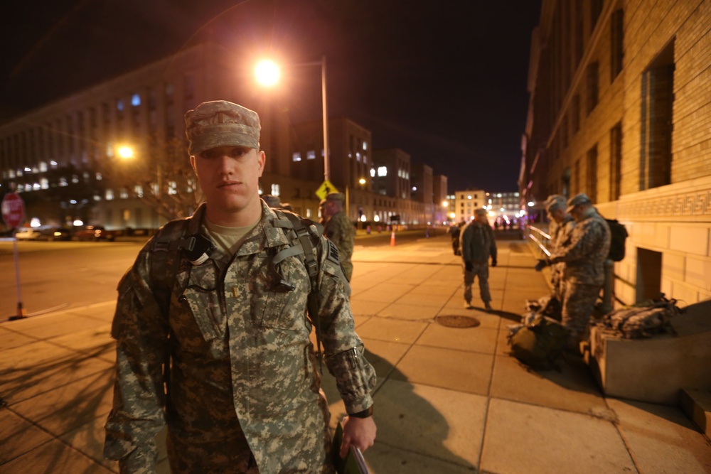 National Guard Soldiers and Airmen participate in the 58th Presidential Inauguration