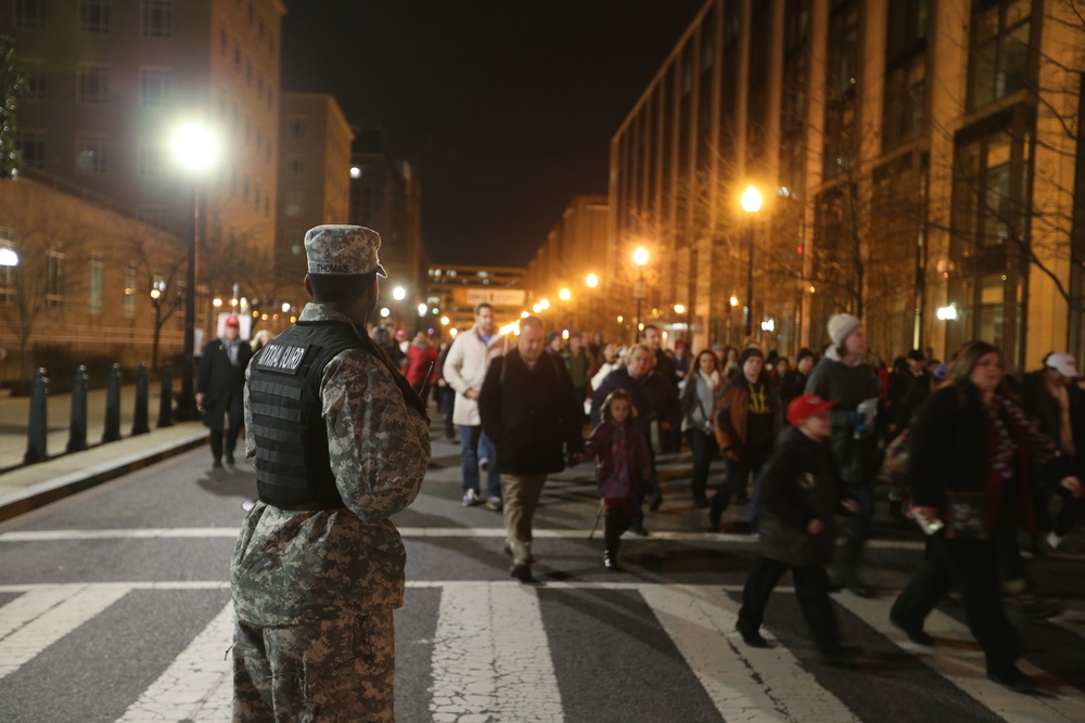 National Guard Soldiers and Airmen participate in the 58th Presidential Inauguration