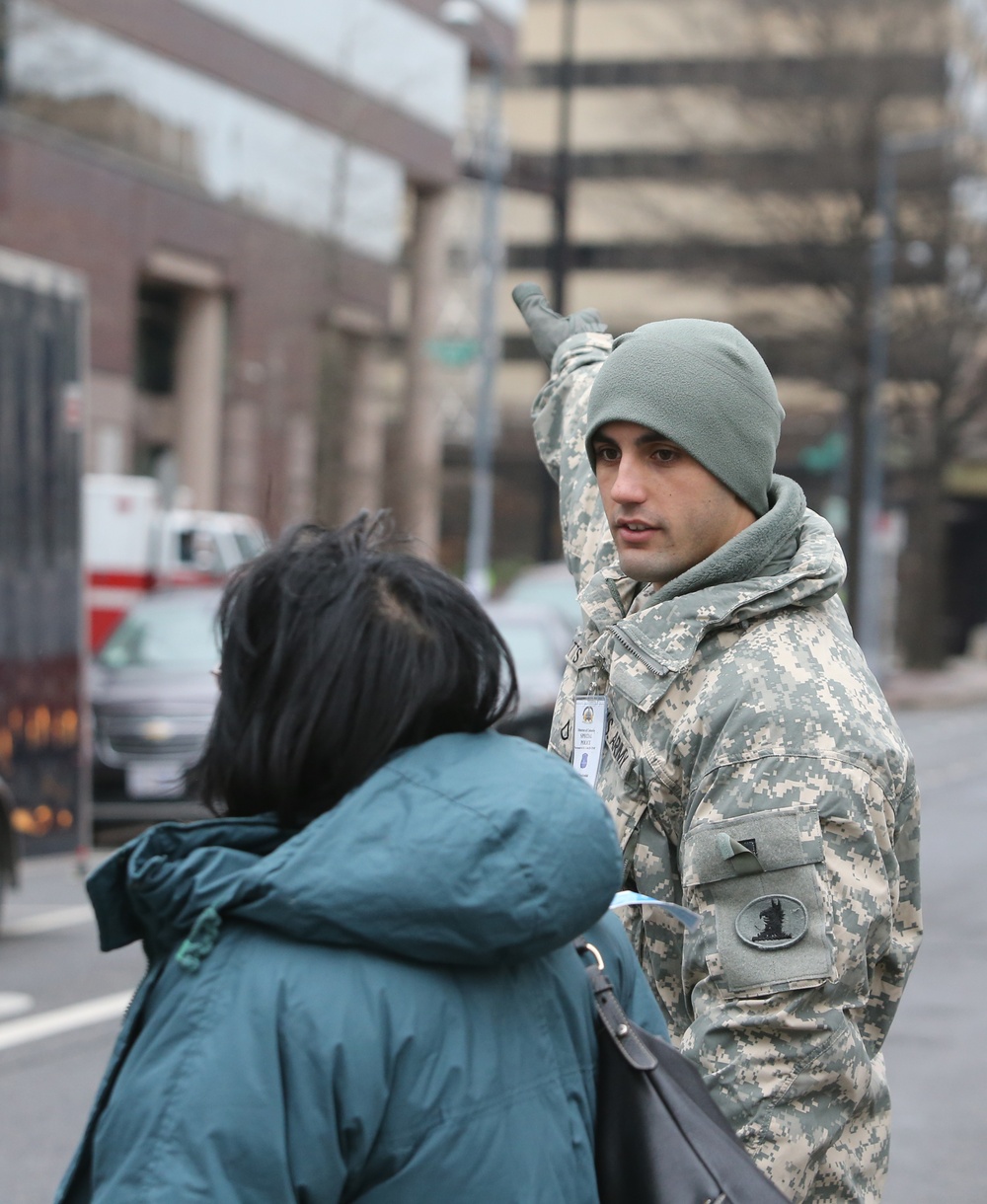 National Guard Soldiers and Airmen participate in the 58th Presidential Inauguration