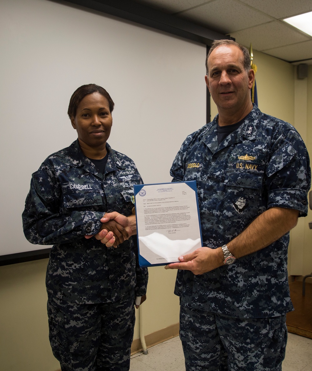 Rear Adm. Weigold visits reserve naval units