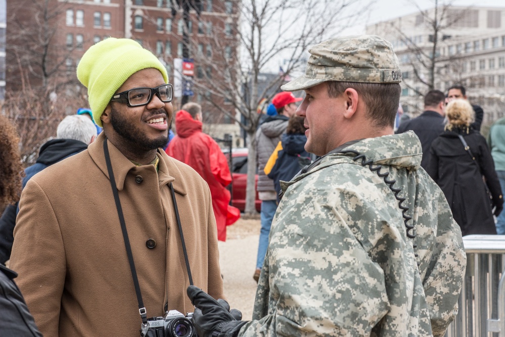 Maryland Guardsmen help support the 58th Presidential Inauguration