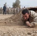 Iraqi security force practice bounding drills