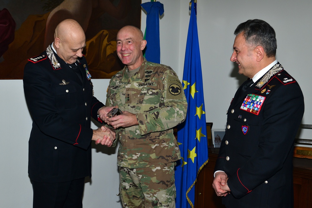 Lt. Gen. Charles D. Luckey visits at Center of Excellence for Stability Police Units (CoESPU)Vicenza, Italy