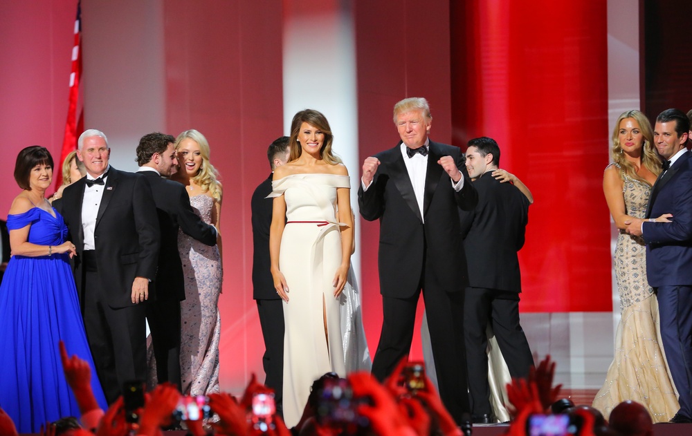 President, Vice President and Family at 58th Presidential Inauguration Liberty Ball