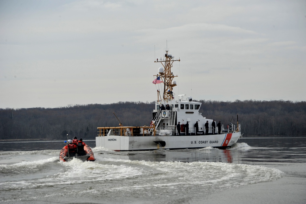 Coast Guard Cutter patrols waterways during 58th Presidential Inauguration