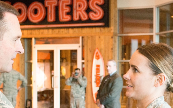 Chief of the National Guard Bureau visits with Soldiers and Airman prior to 58th Presidential Inauguration