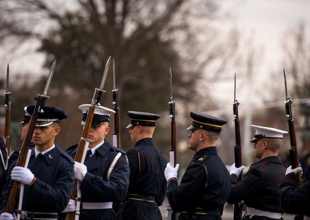 Joint Service Honor Guard participates in 58th Presidential Inauguration