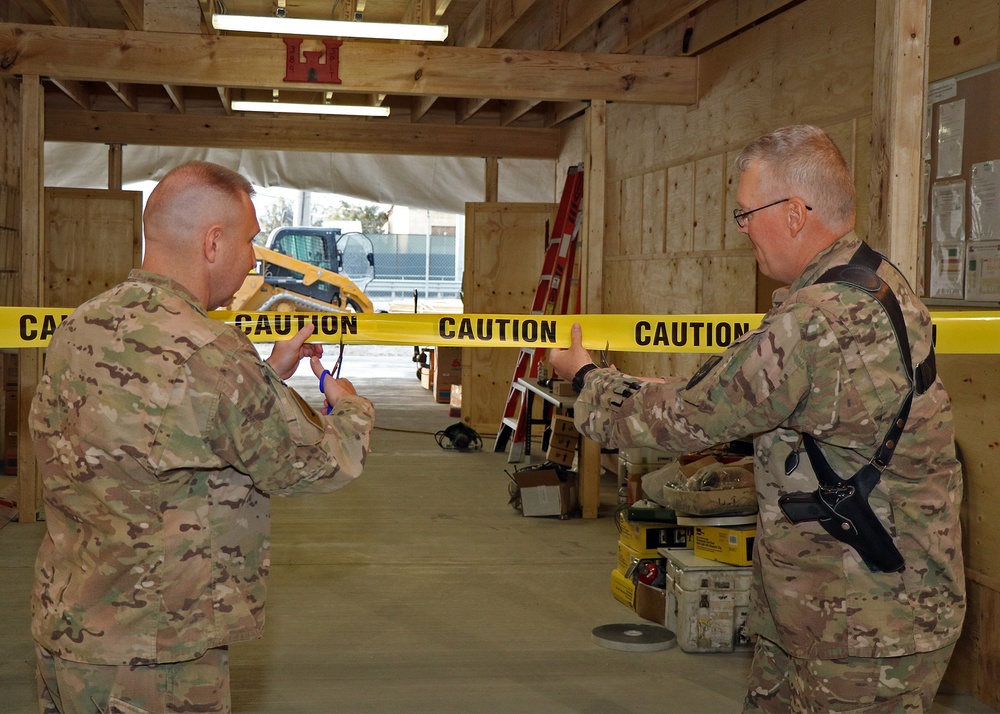 389th Engineer Company Soldiers build new MEDEVAC facility