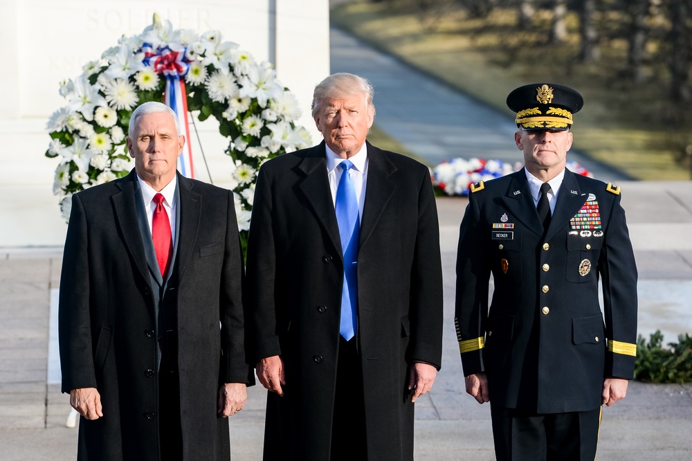 Wreath-laying ceremony with President-elect Donald J. Trump