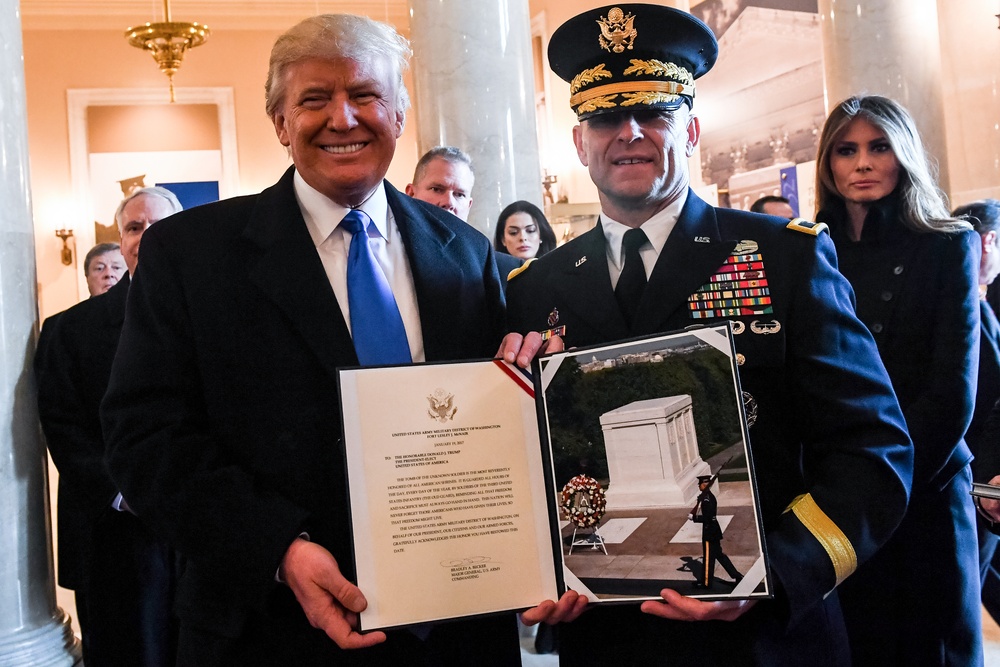 Wreath-laying ceremony with President-elect Donald J. Trump