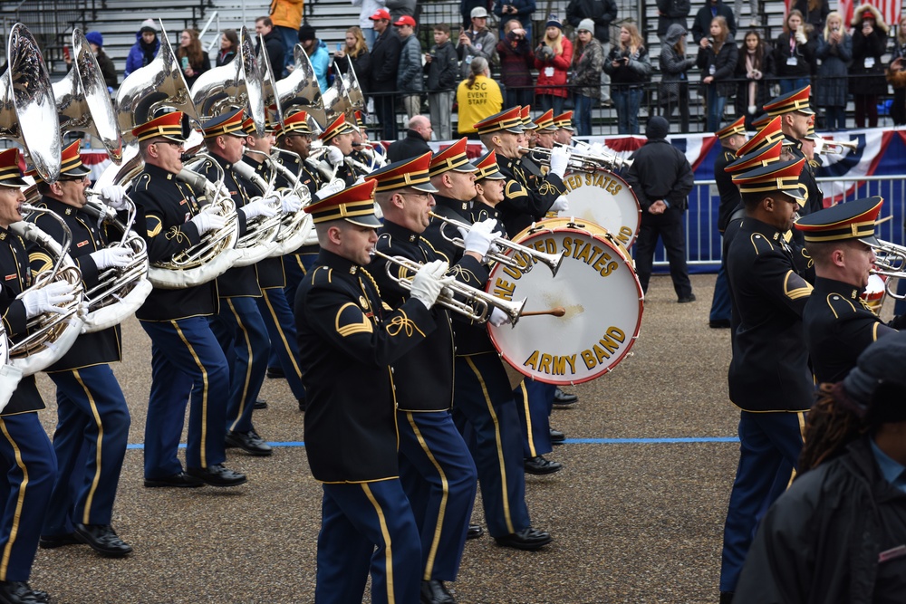 U.S. Army Band performs at inaugural parade