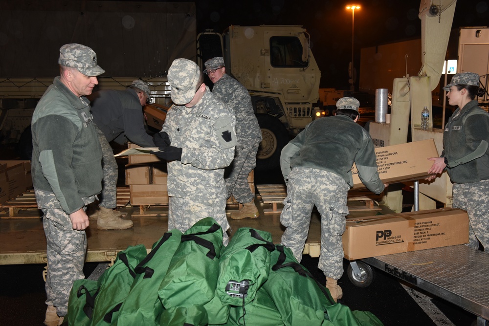 PA National Guardsmen pack up after inaugural support