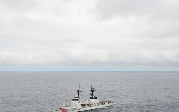 Coast Guard Cutter Sherman transits through Pacific Ocean