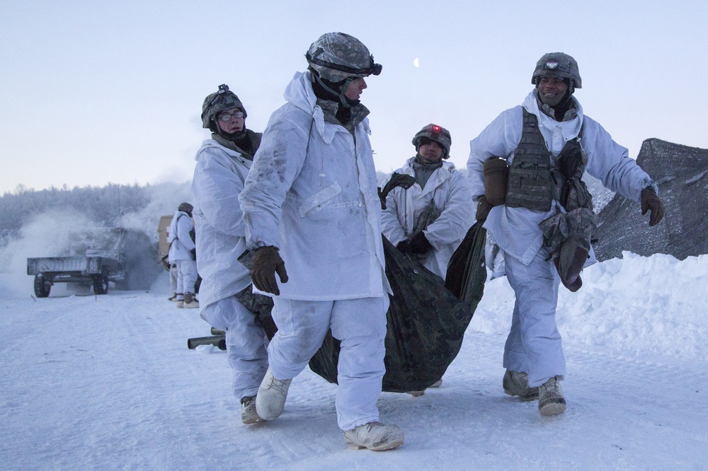 2-377 PFAR paratroopers conduct live fire/cold weather training