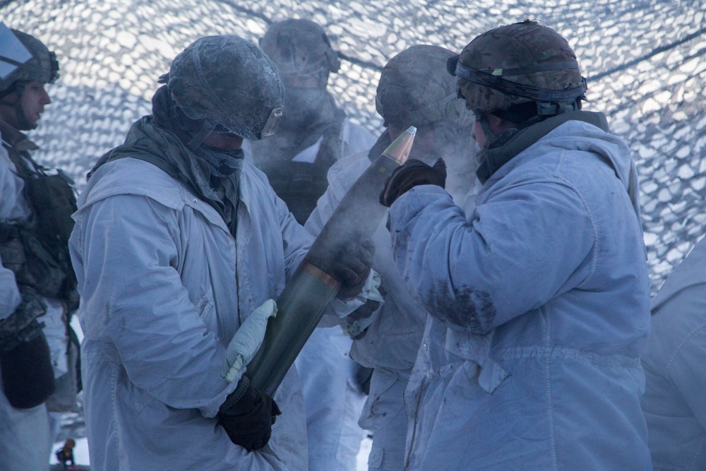 2-377 PFAR paratroopers conduct live fire/cold weather training