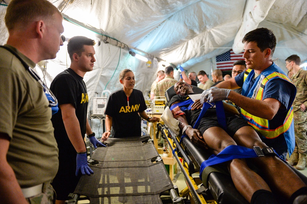 Task Force Medical Role 3 mass casualty exercise