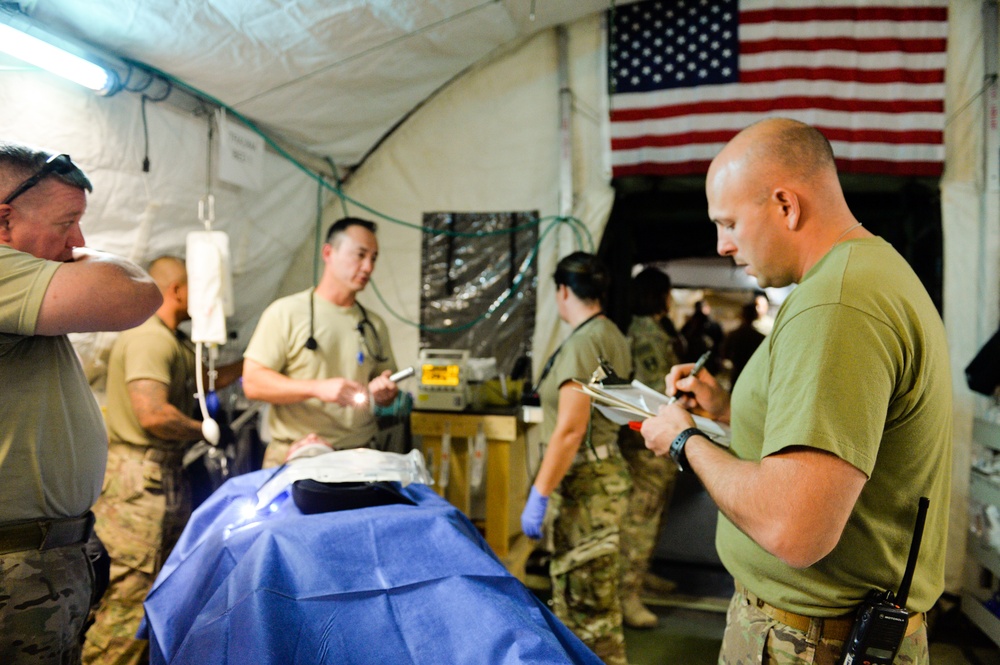 Task Force Medical Role 3 mass casualty exercise