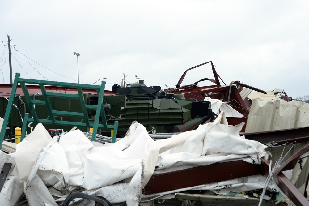 Tornado damage on MCLB Albany