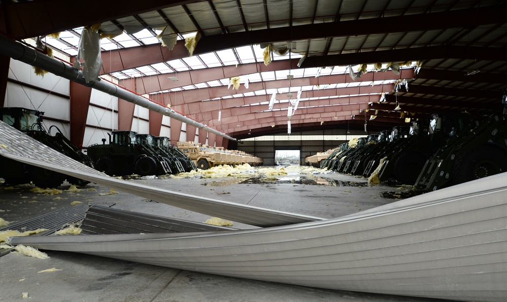 Tornado damage on MCLB Albany