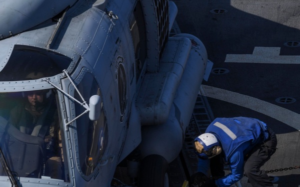 Flight Quarters on USS Wayne E. Meyer (DDG 108)