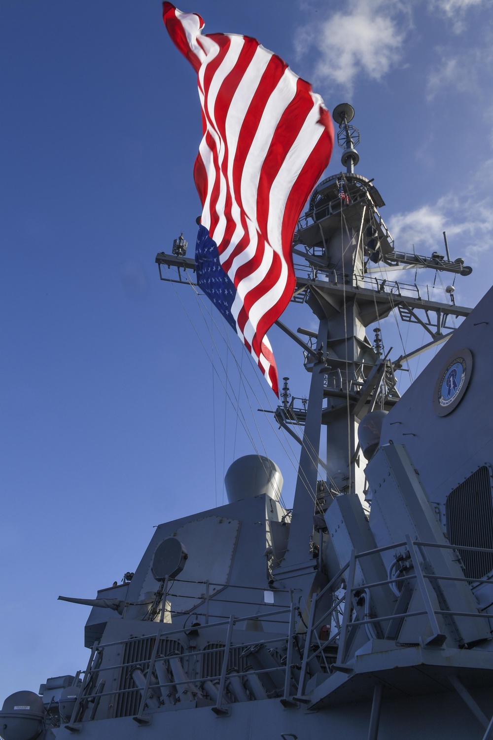 USS Wayne E. Meyer (DDG 108) Performs a Replenishment-at-Sea