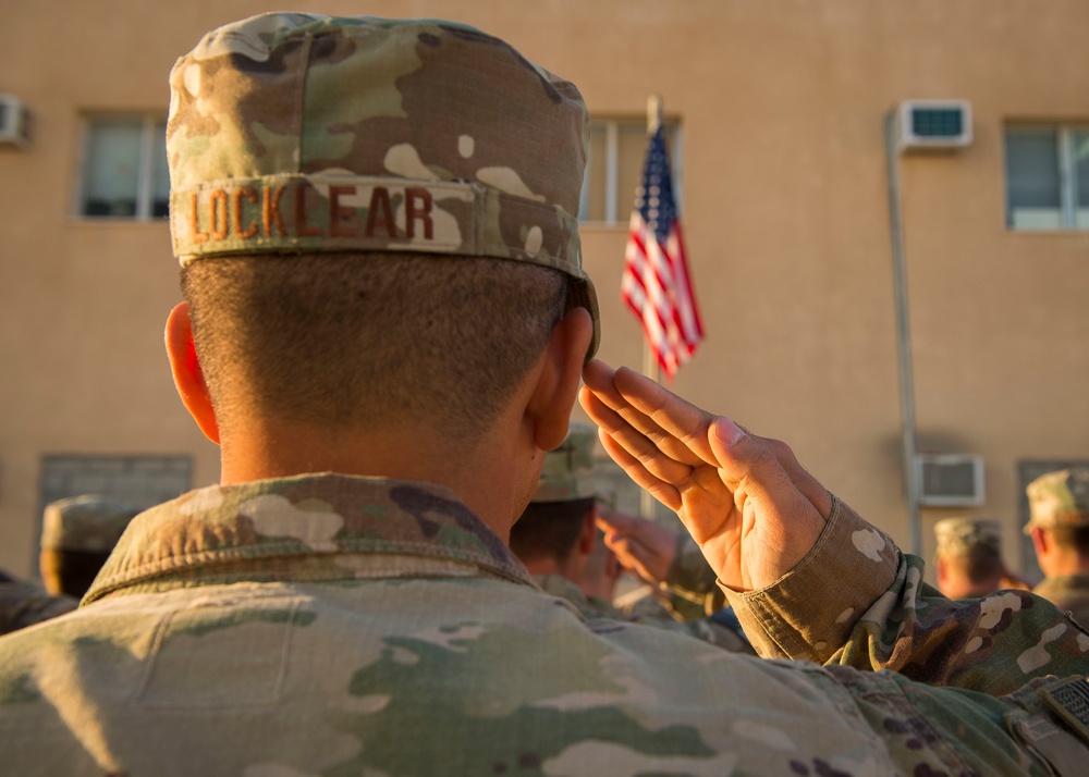 Red Horse Squadron Leads Retreat Ceremony