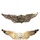 The image shows both the front and back of a US military aviator wings badge made of sterling silver. The front displays the classic spread-eagle wings with a central shield design, while the back is engraved with three sets of initials and dates, along with the Balfour Sterling manufacturer's mark. The engravings suggest the badge was passed down through three generations or individuals over several decades.