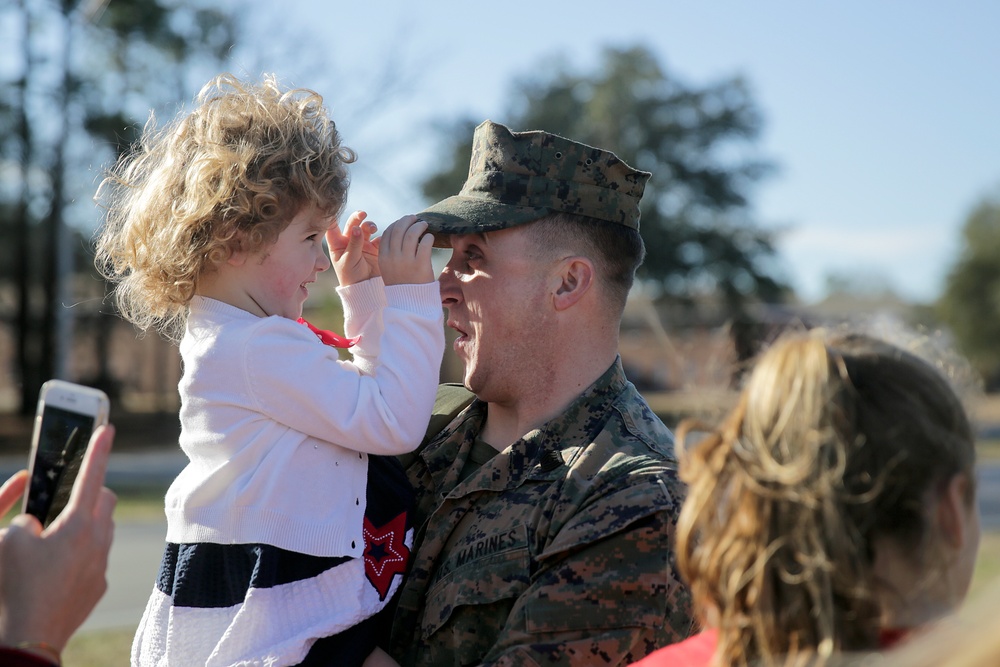 Back Home: Marines, Sailors return from SPMAGTF-CR-AF