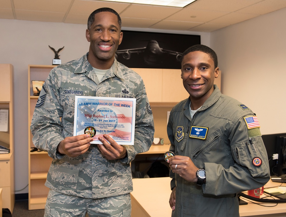 60 AMW Warrior of the Week, MSgt. Raphael Sorhaindo