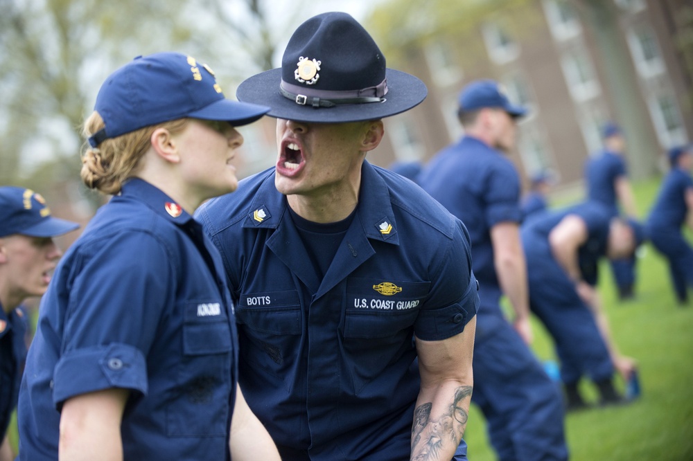 Coast Guard Company Commanders train Academy cadets