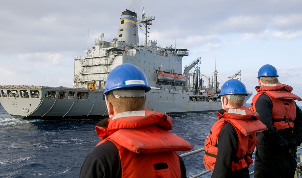 USS Lake Champlain (CG 57) Replenishment-at-Sea